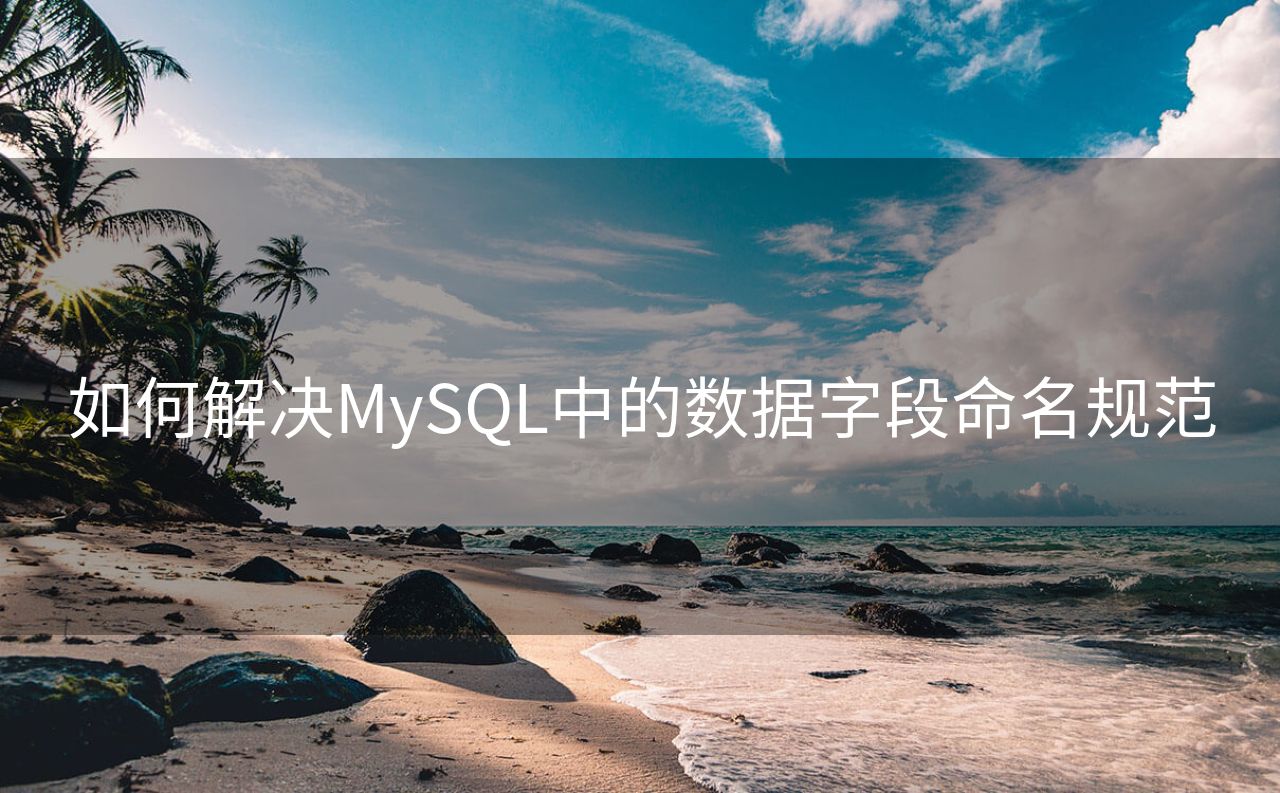 如何解决MySQL中的数据字段命名规范