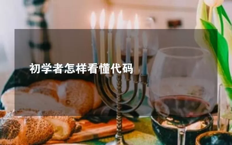 初学者怎样看懂代码