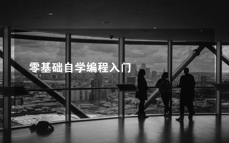 零基础自学编程入门