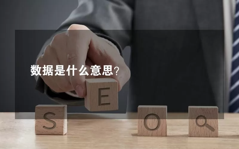 数据是什么意思？