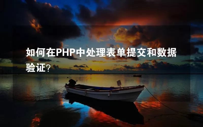 如何在PHP中处理表单提交和数据验证？